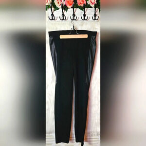 Alfred Sung Leatherette Accents Knit Slacks NWOT